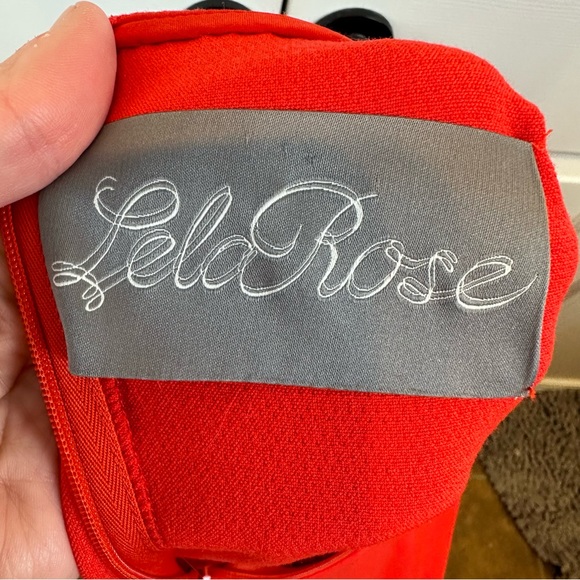 Lela Rose Red Midi Dress - Picture 6 of 10